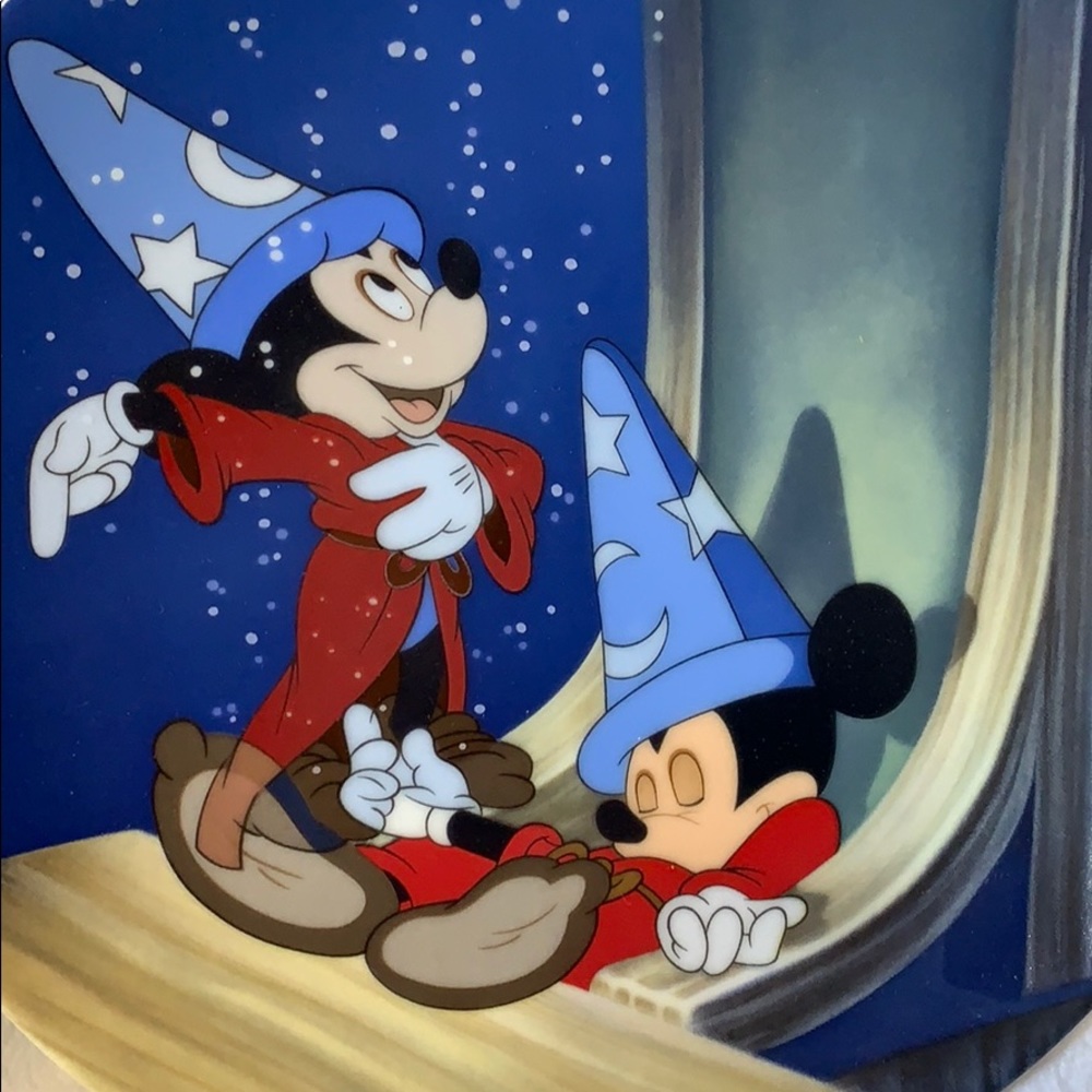 PLATE #3 Knowles Fantasia Dreams Of Power Mickey Golden Series Collectible Plate - Picture 2 of 8